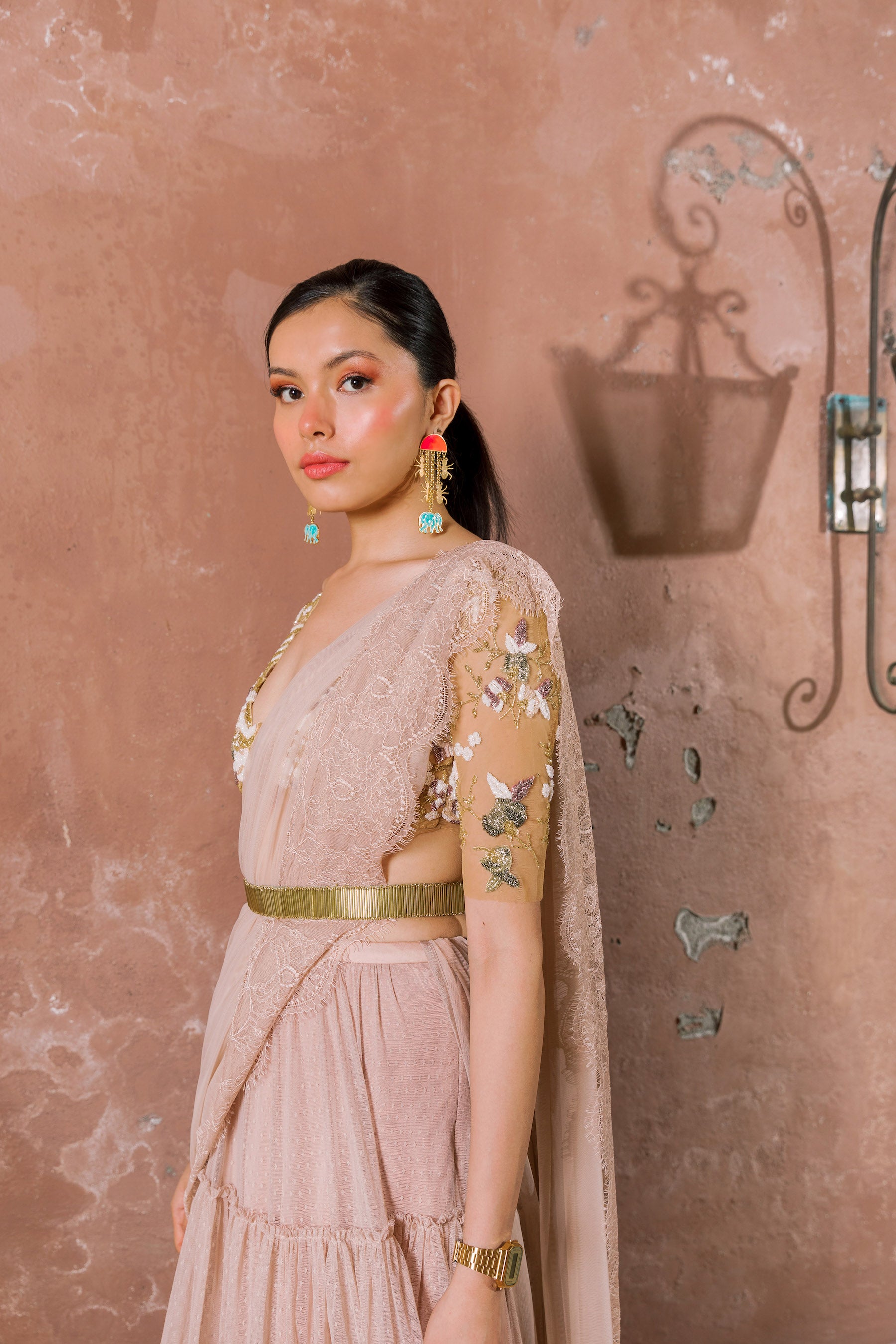 French rose, bohemian, tiered