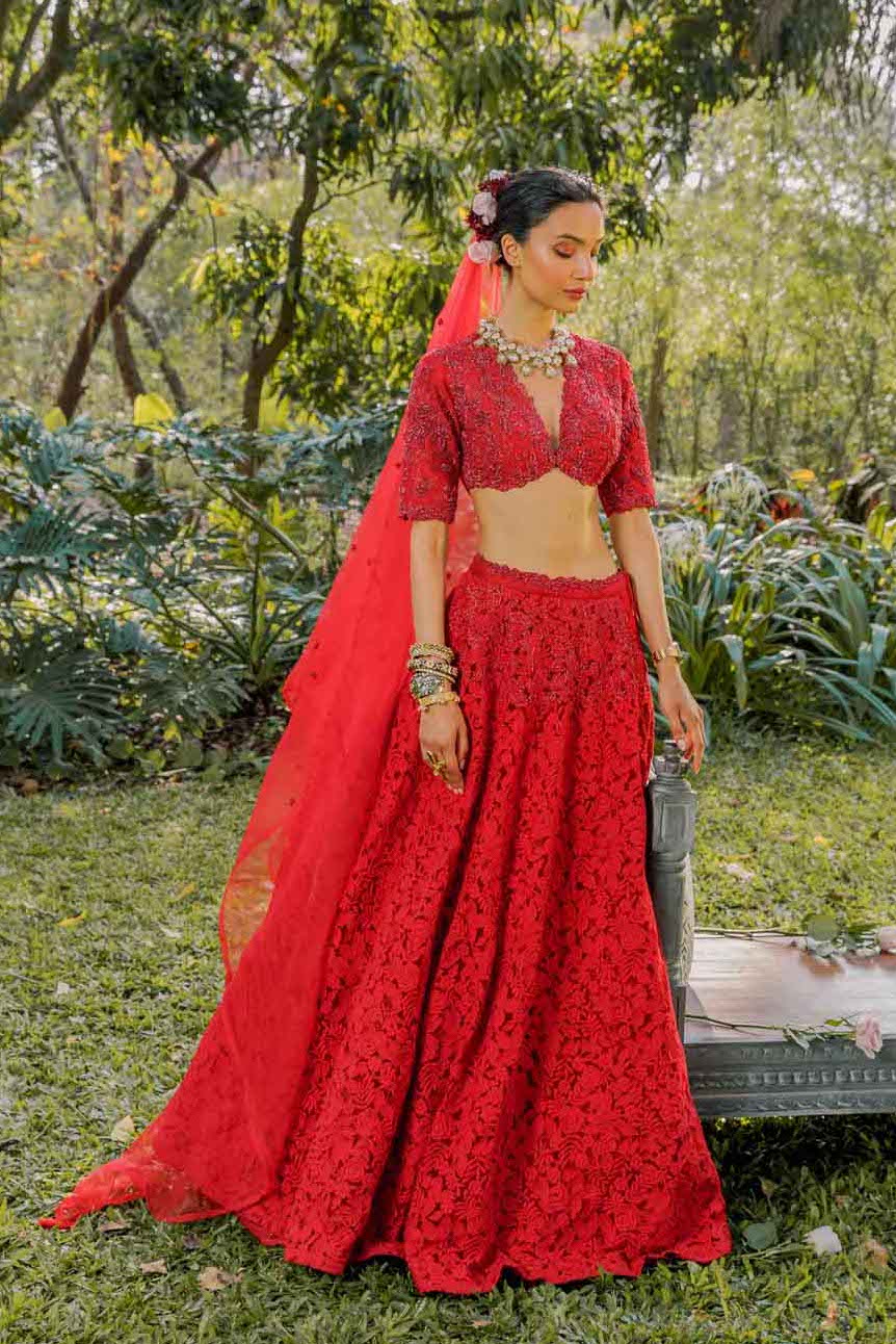 Red, bohemian, Frida, wildflower