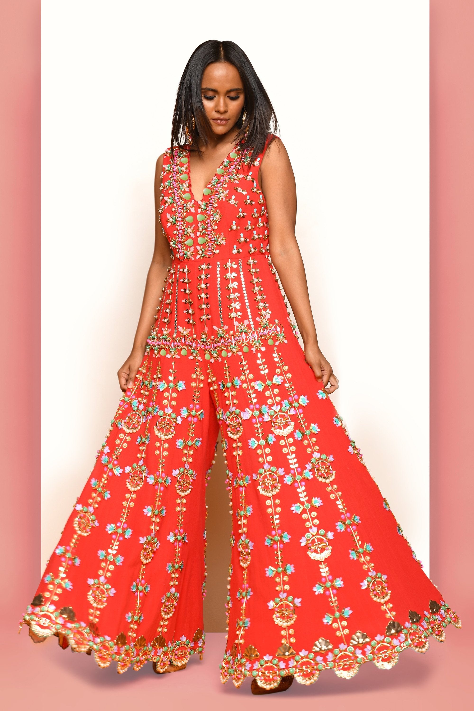 FIERCELY FRENZY - RED JUMPSUIT