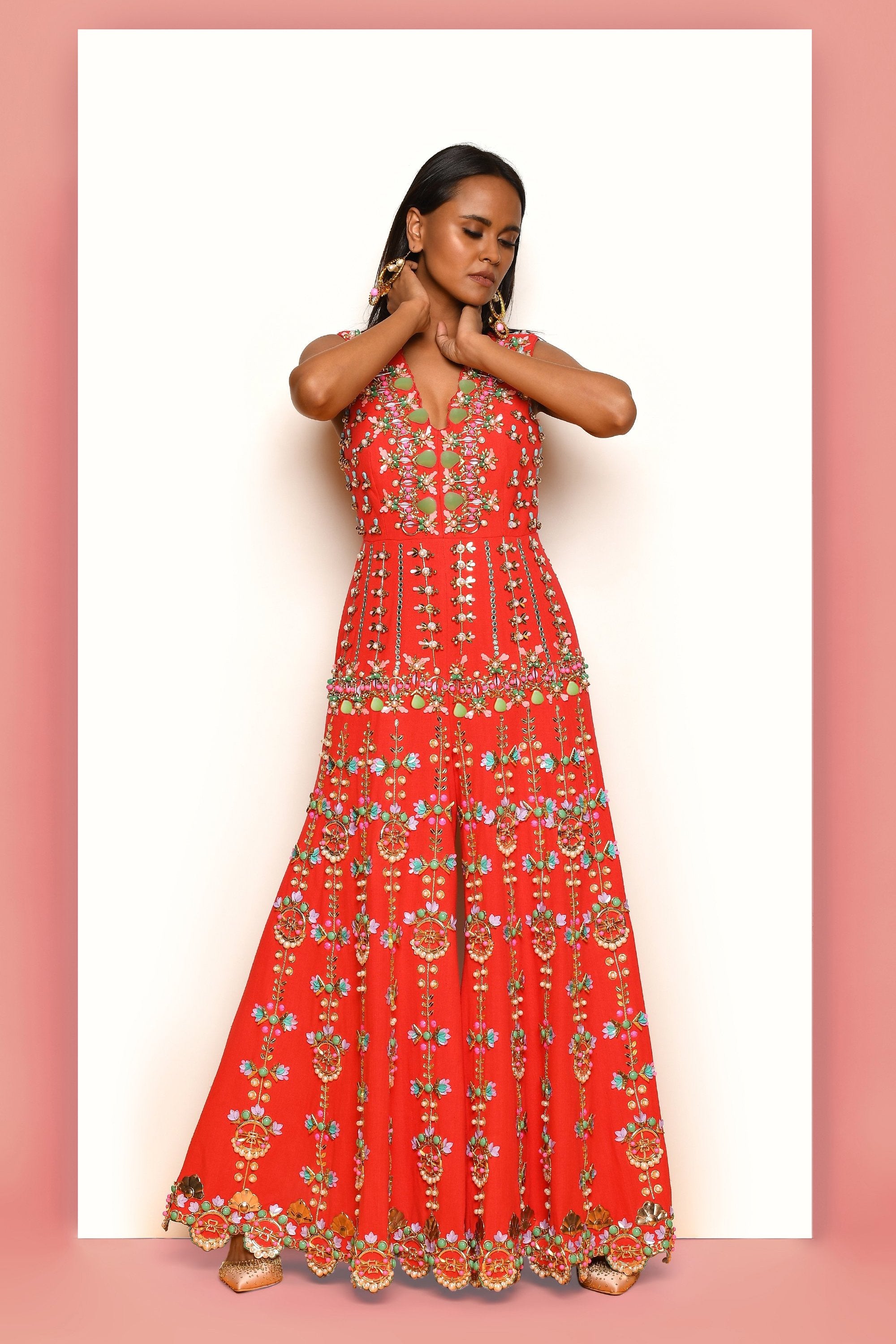 FIERCELY FRENZY - RED JUMPSUIT