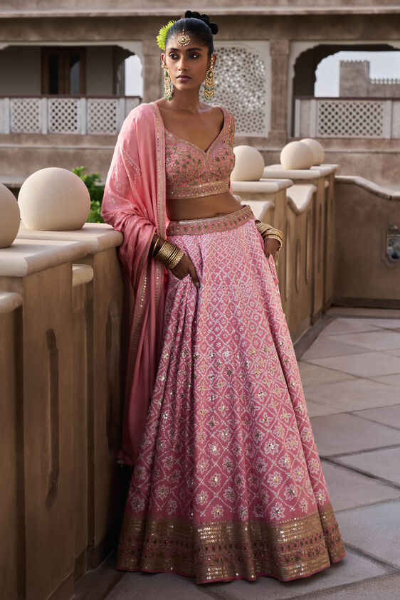 NURA LEHENGA - BLUSH