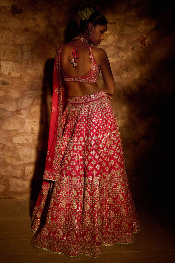MANI LEHENGA - RED