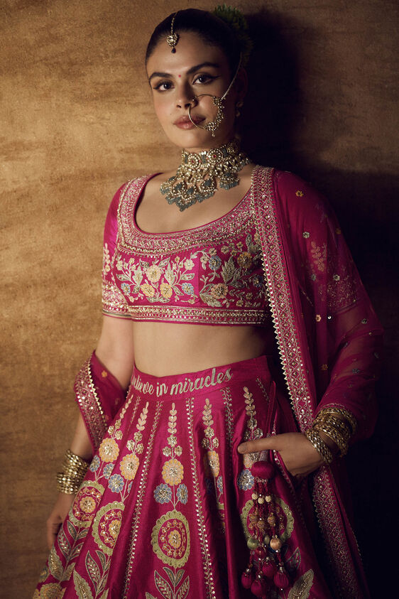 QIRAT LEHENGA-PINK