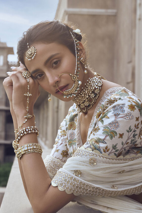 UNMAI LEHENGA - CREAM