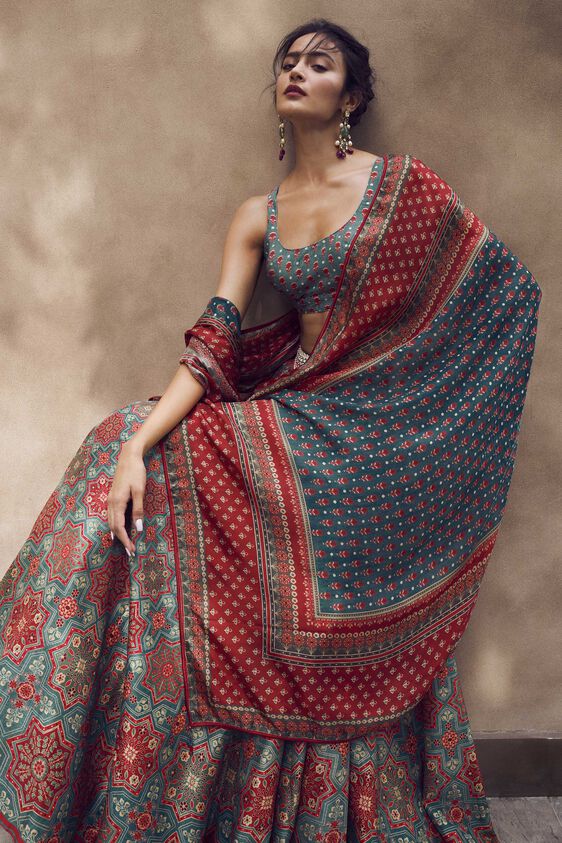 MAYAI LEHENGA - BLUE