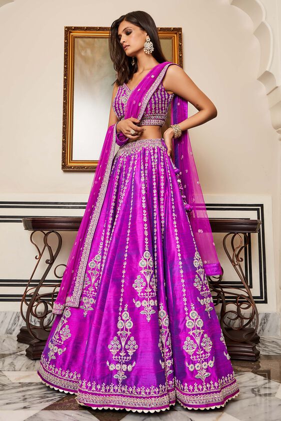 AADAB LEHENGA SET - VIVID VIOLET