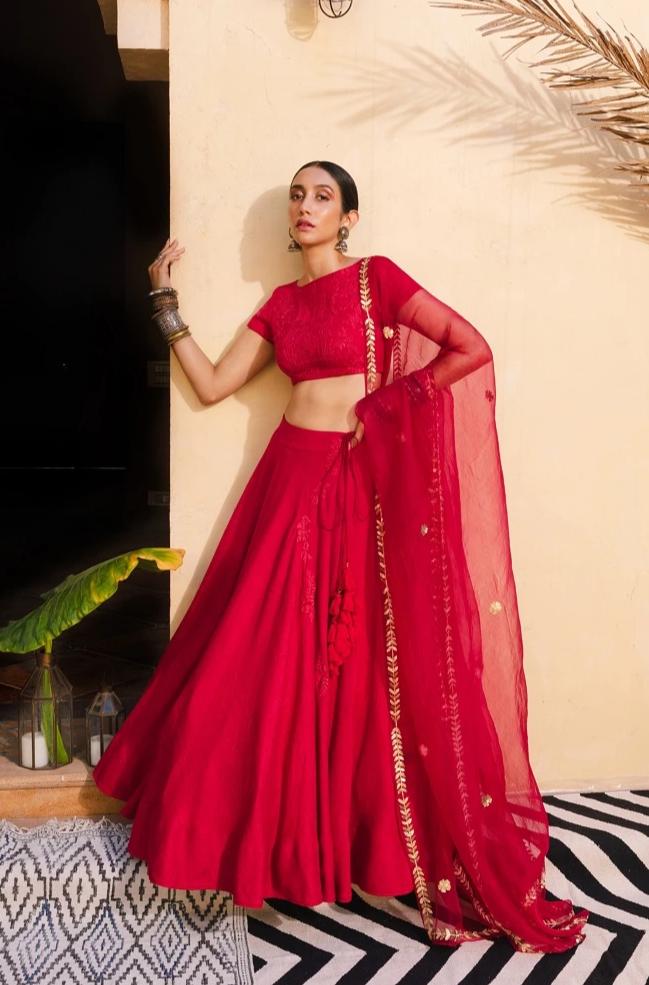 Bohemian Bridal Lehenga