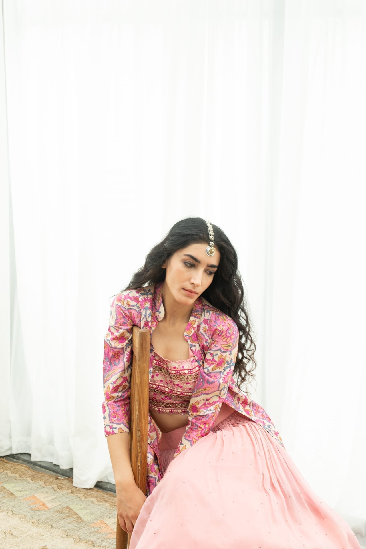 Pink Lehenga & Jacket Set
