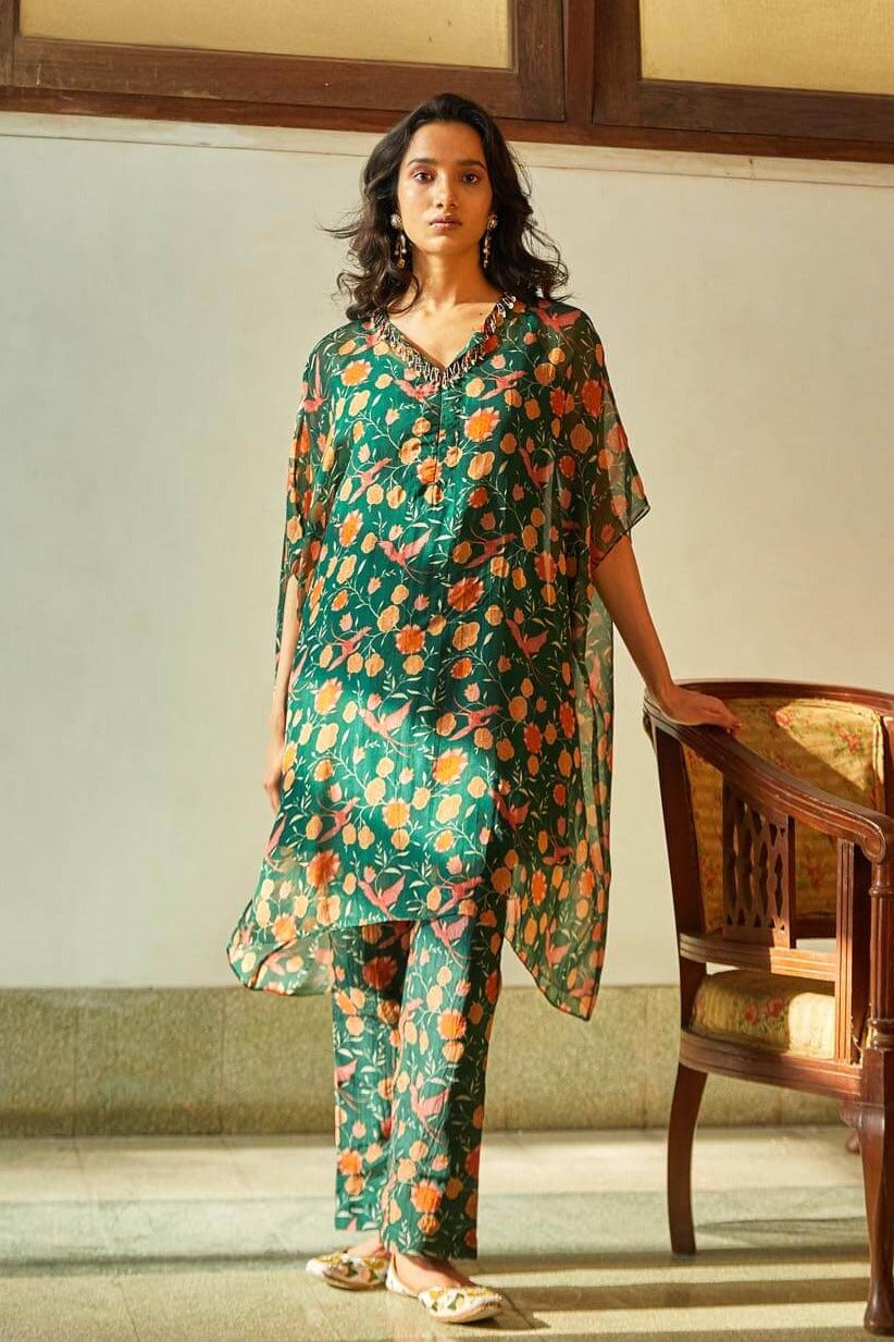Tropical Kurta & Pant Set