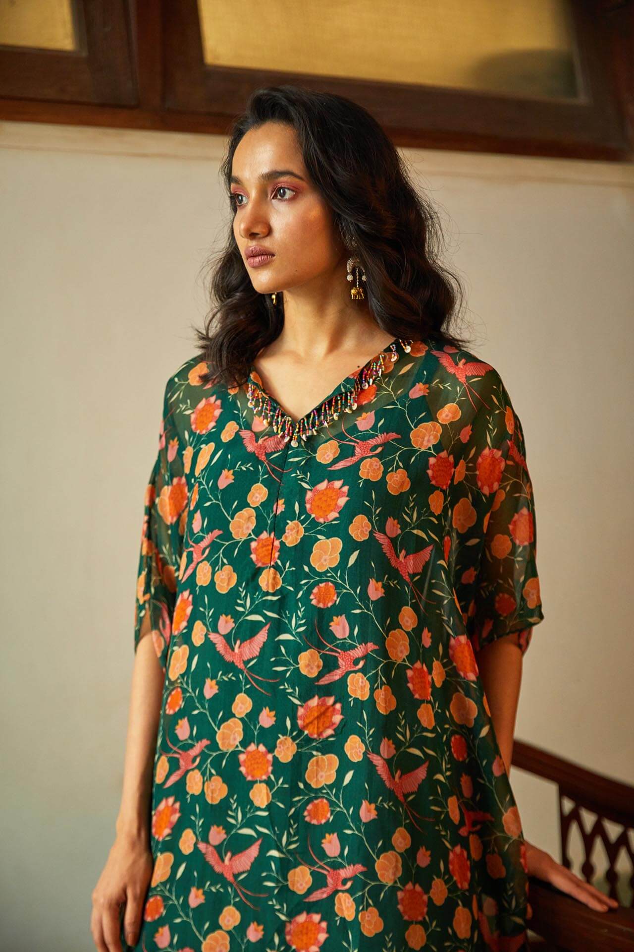 Tropical Kurta & Pant Set