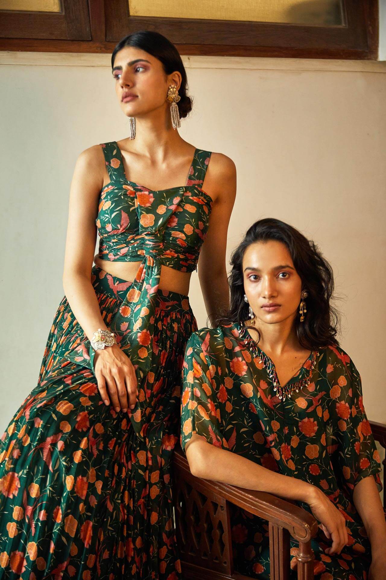 Tropical Kurta & Pant Set