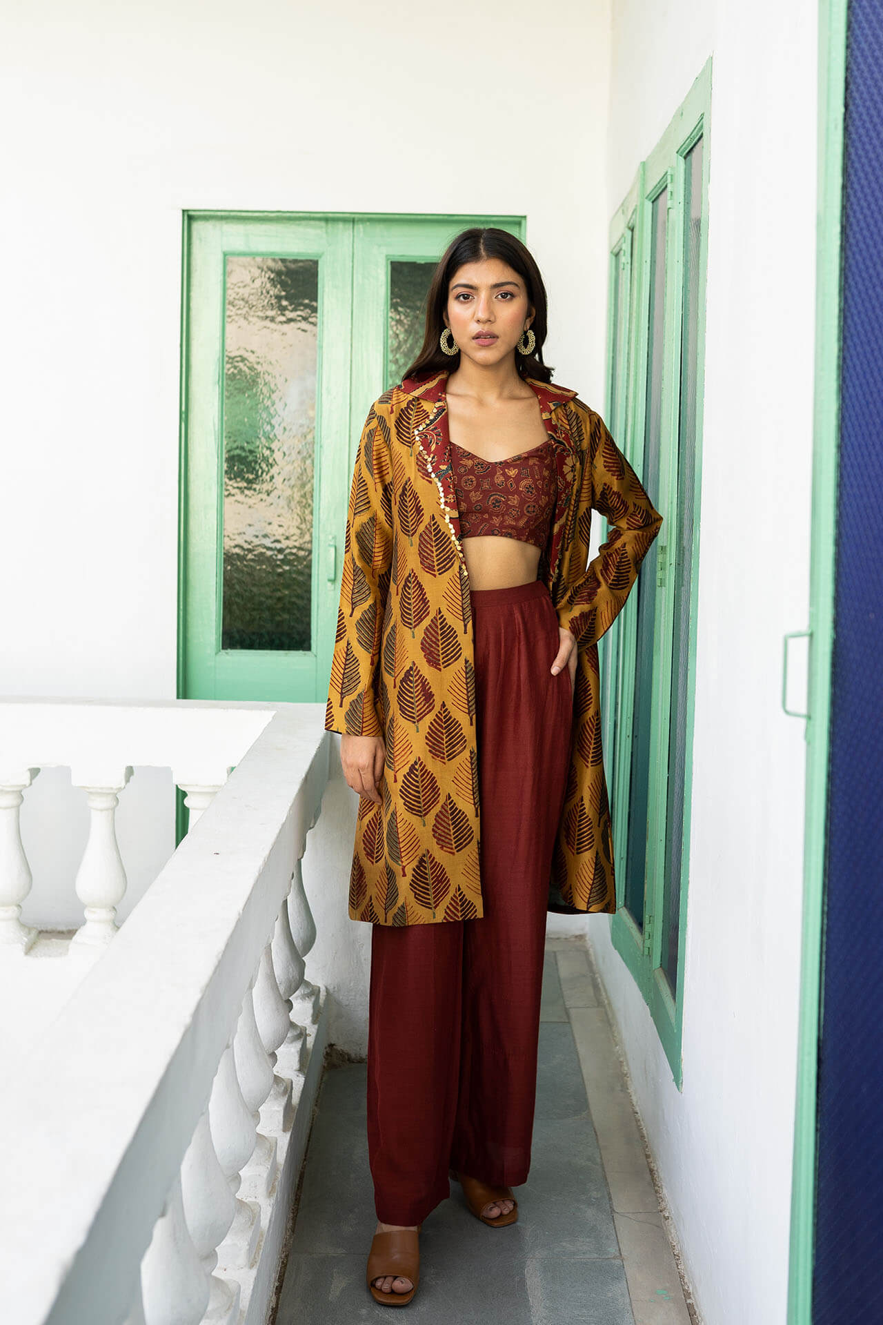 Hand Printed Croptop – Cape Set