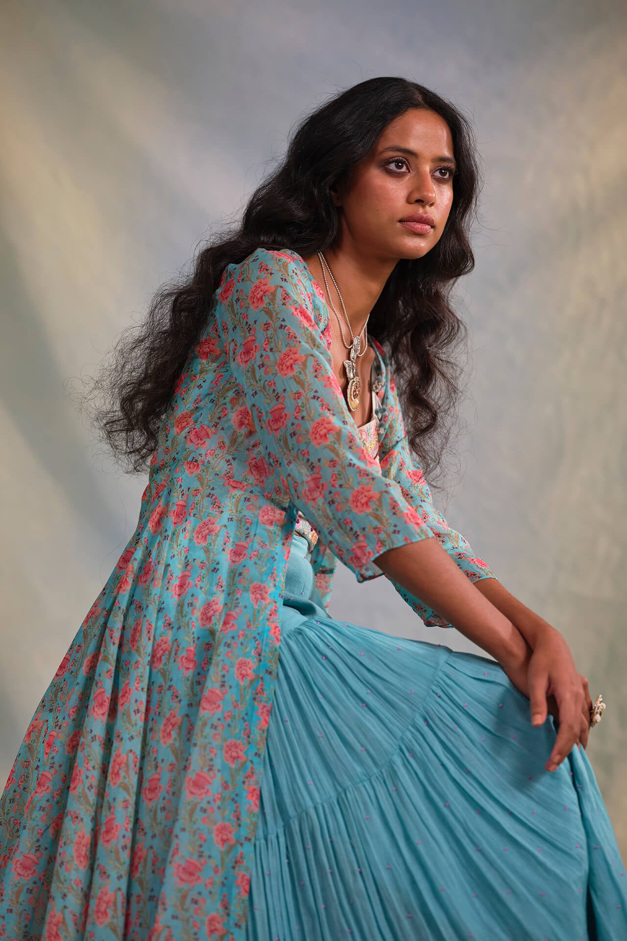 Daisy Cape – Sharara Set