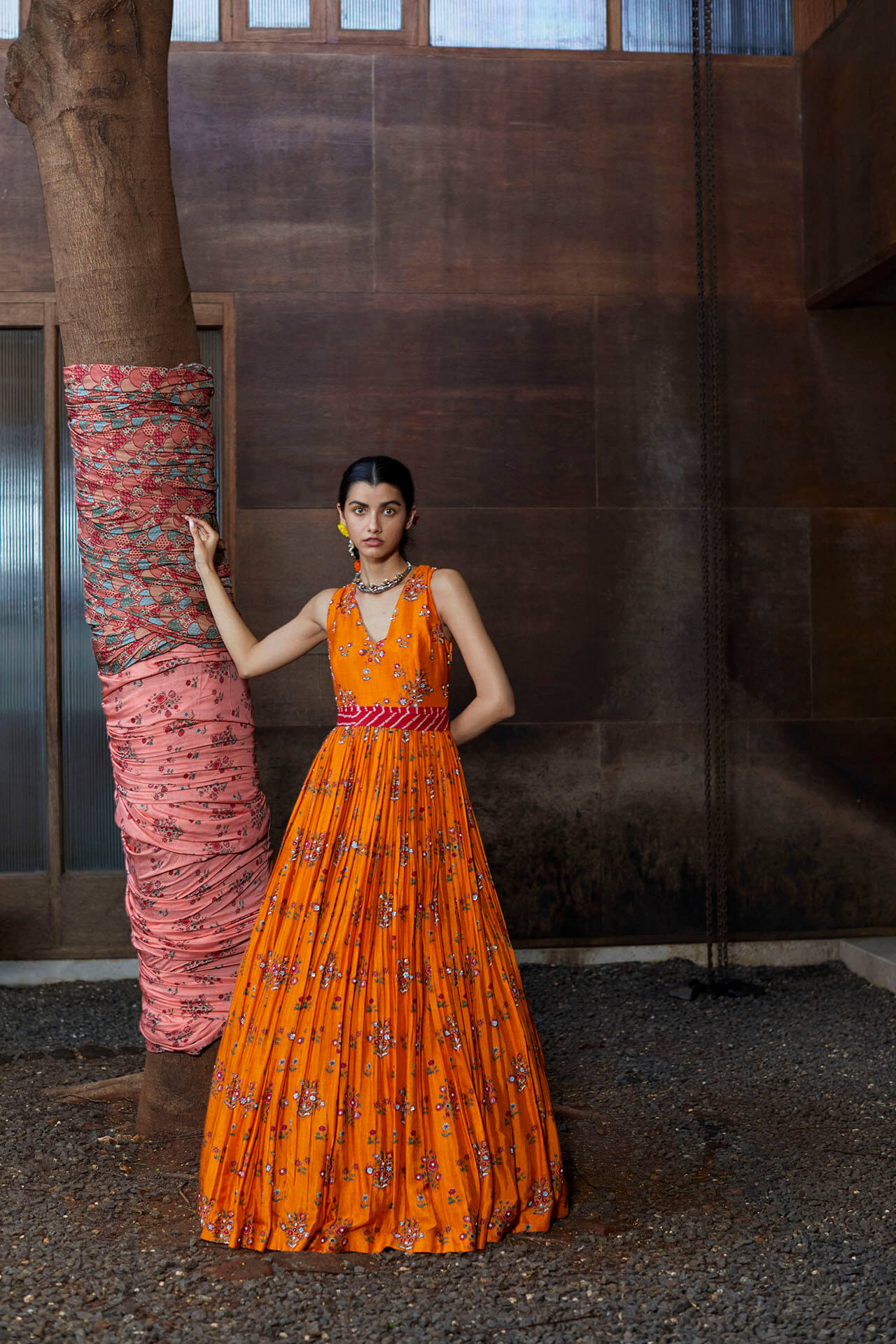 LA Hasya Floral Gown