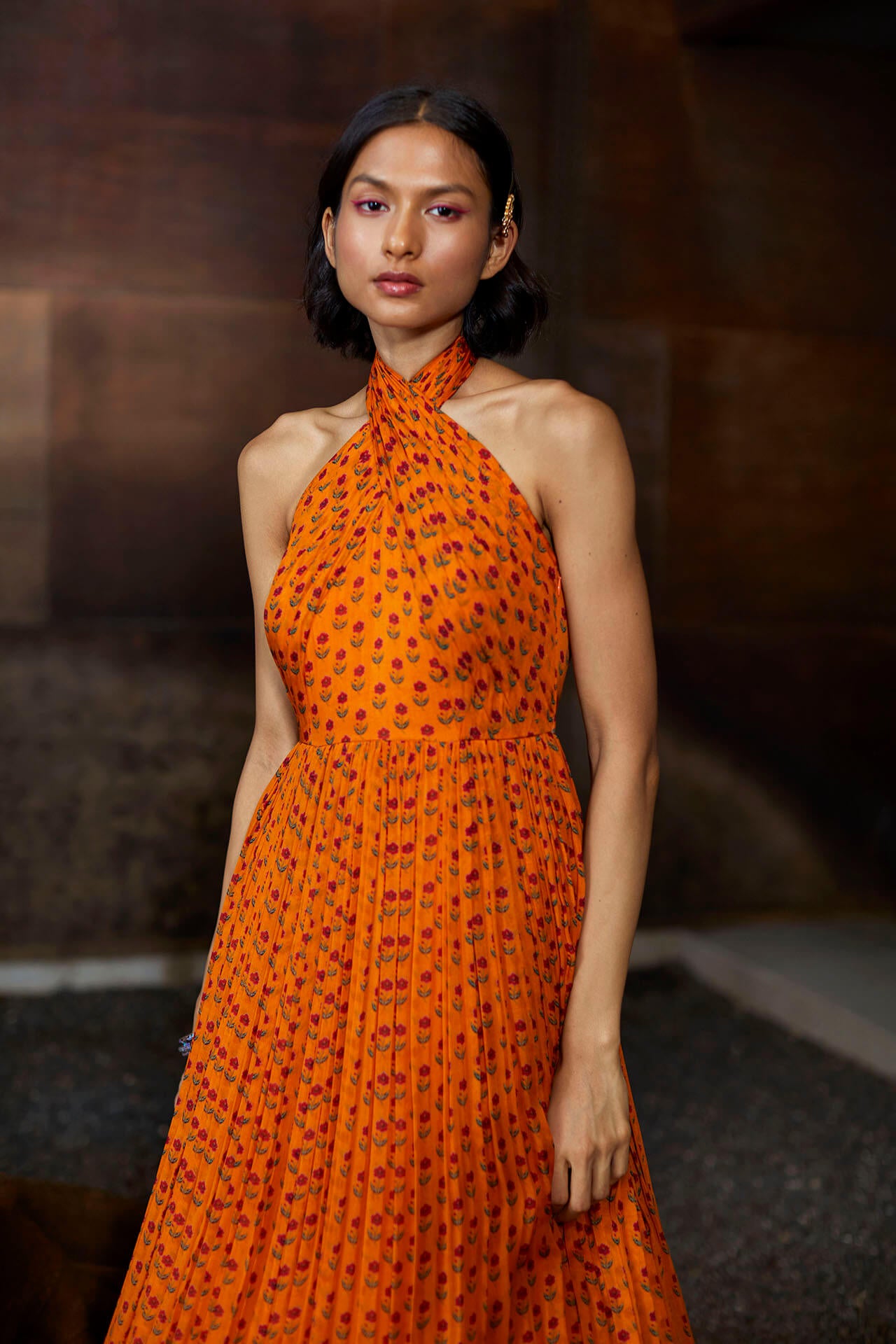 LA Hasya Halter Gown