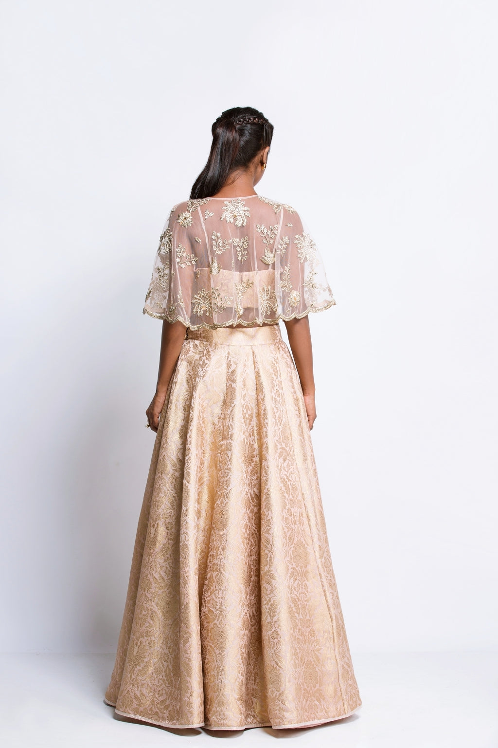 The Blush Cape Lehenga