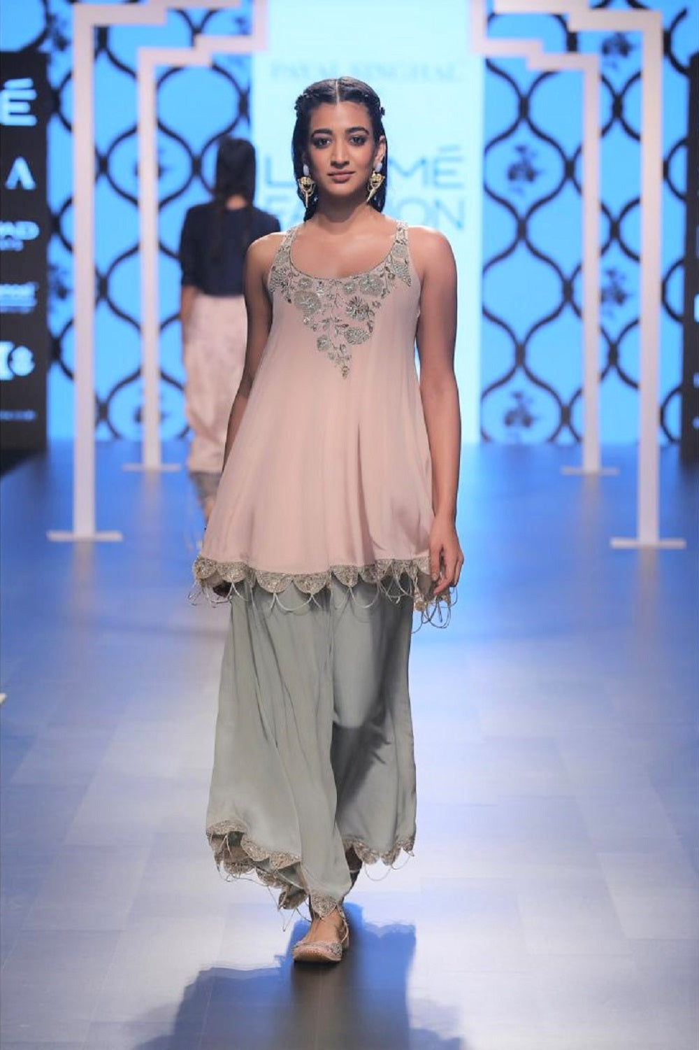 Nasim Blush Yoke Kurta