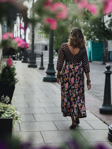 Frida floral printed dress