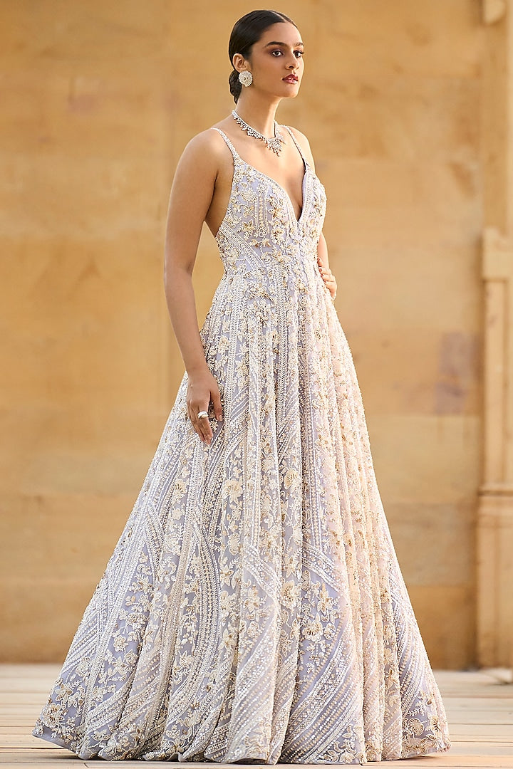 Mauve Pearl Gown - Ready to Ship Mauve Pearl Gown - Ready to Ship