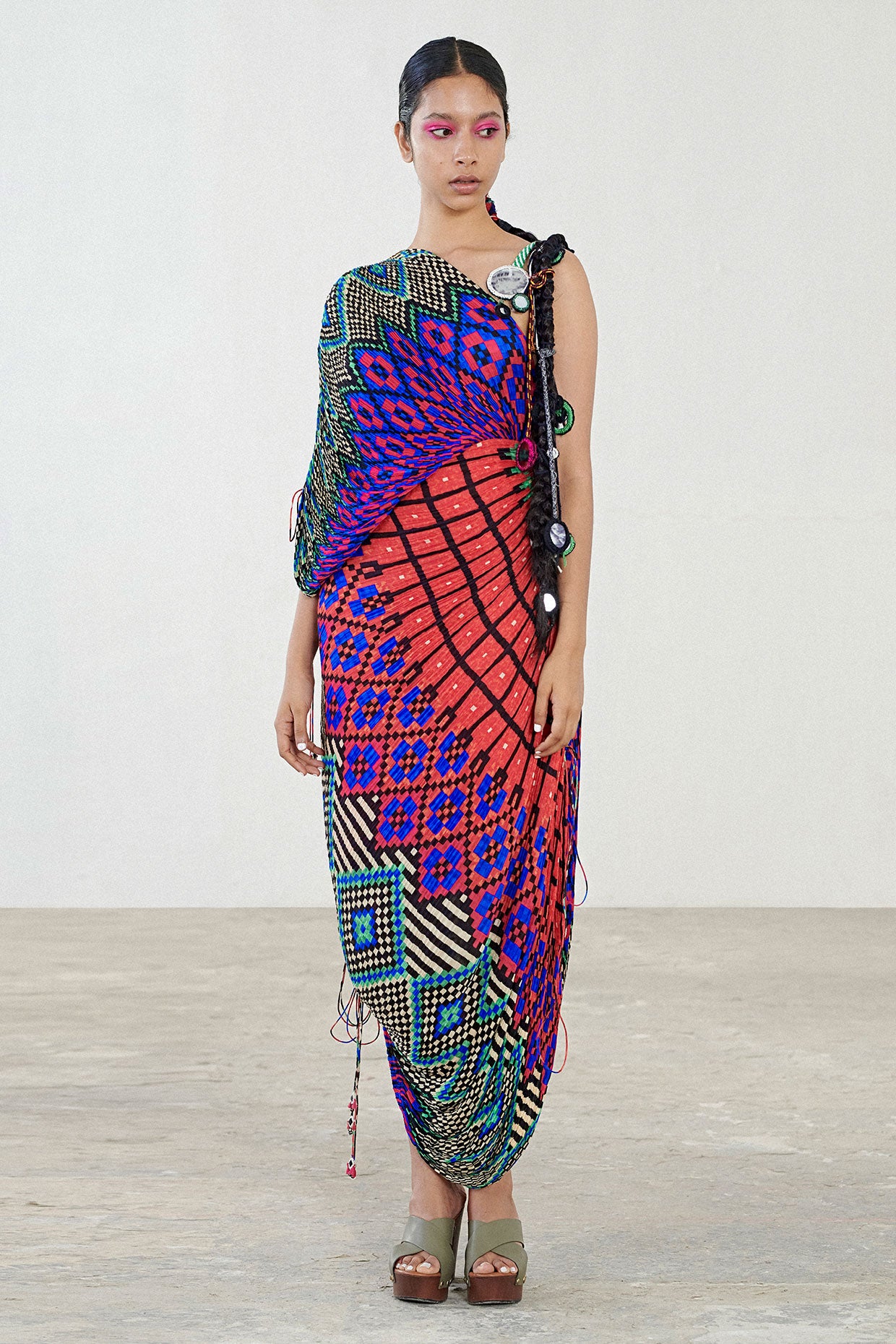 SK Kaftan Dress SKG - 009