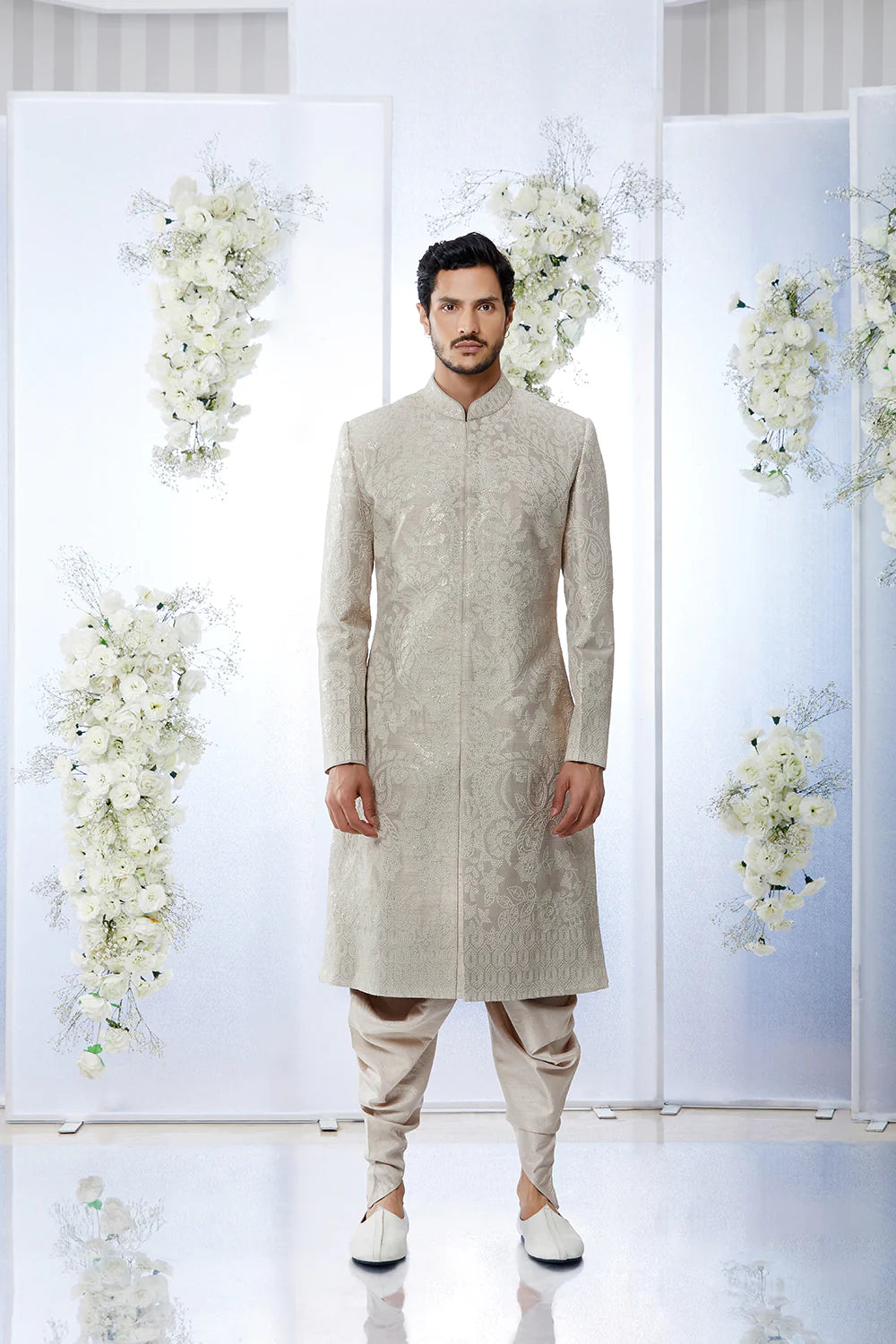 SG Ivory Sequin Sherwani Set