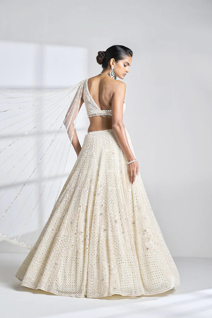Ivory Pearl Lehenga Set