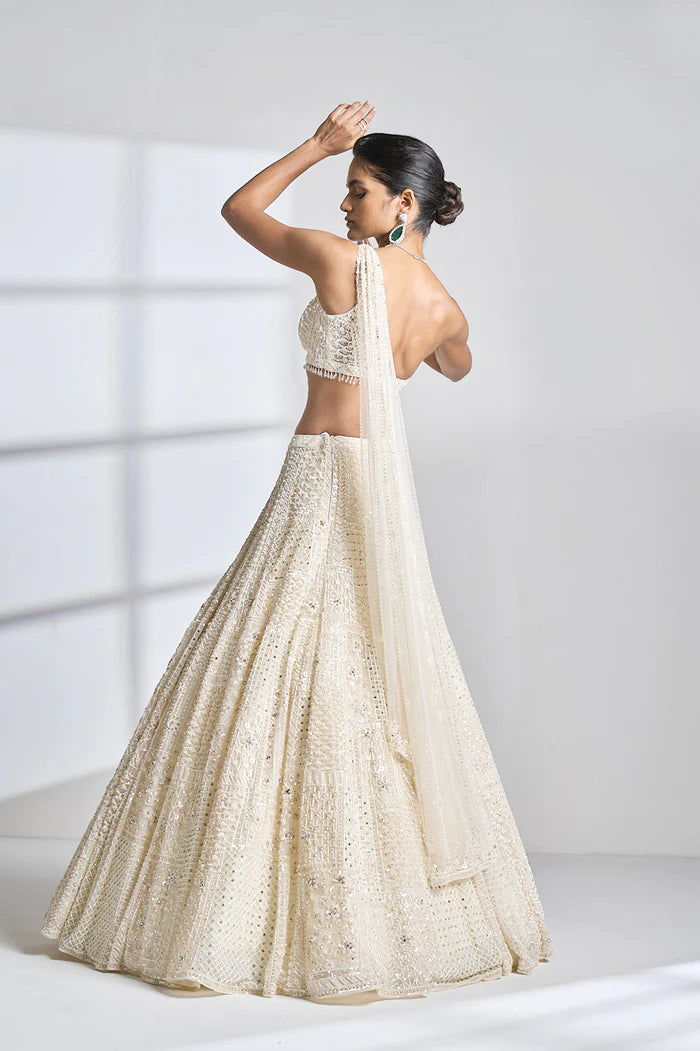 Ivory Pearl Lehenga Set