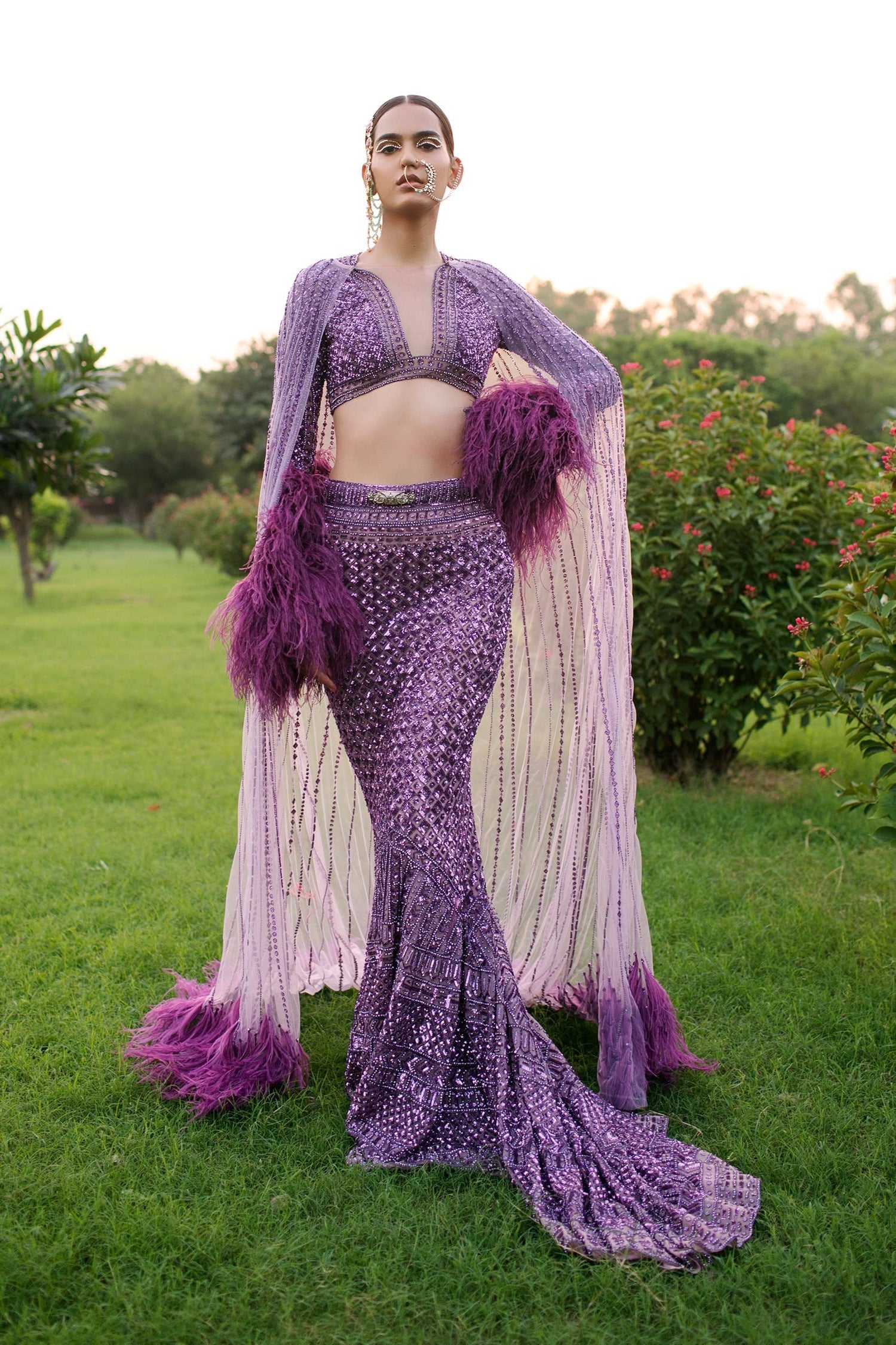 VIOLETTE BRIDAL LEHENGA SET