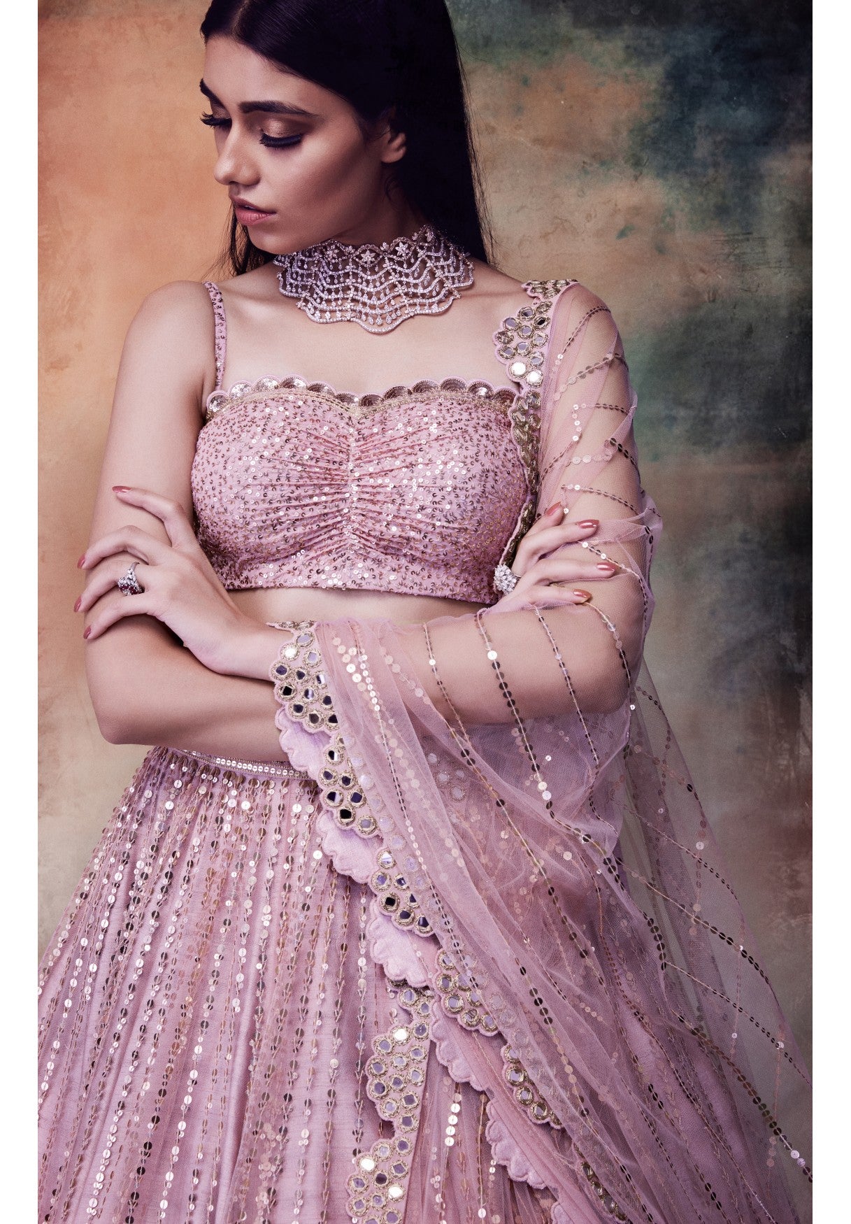Powder Pink Lehenga Set