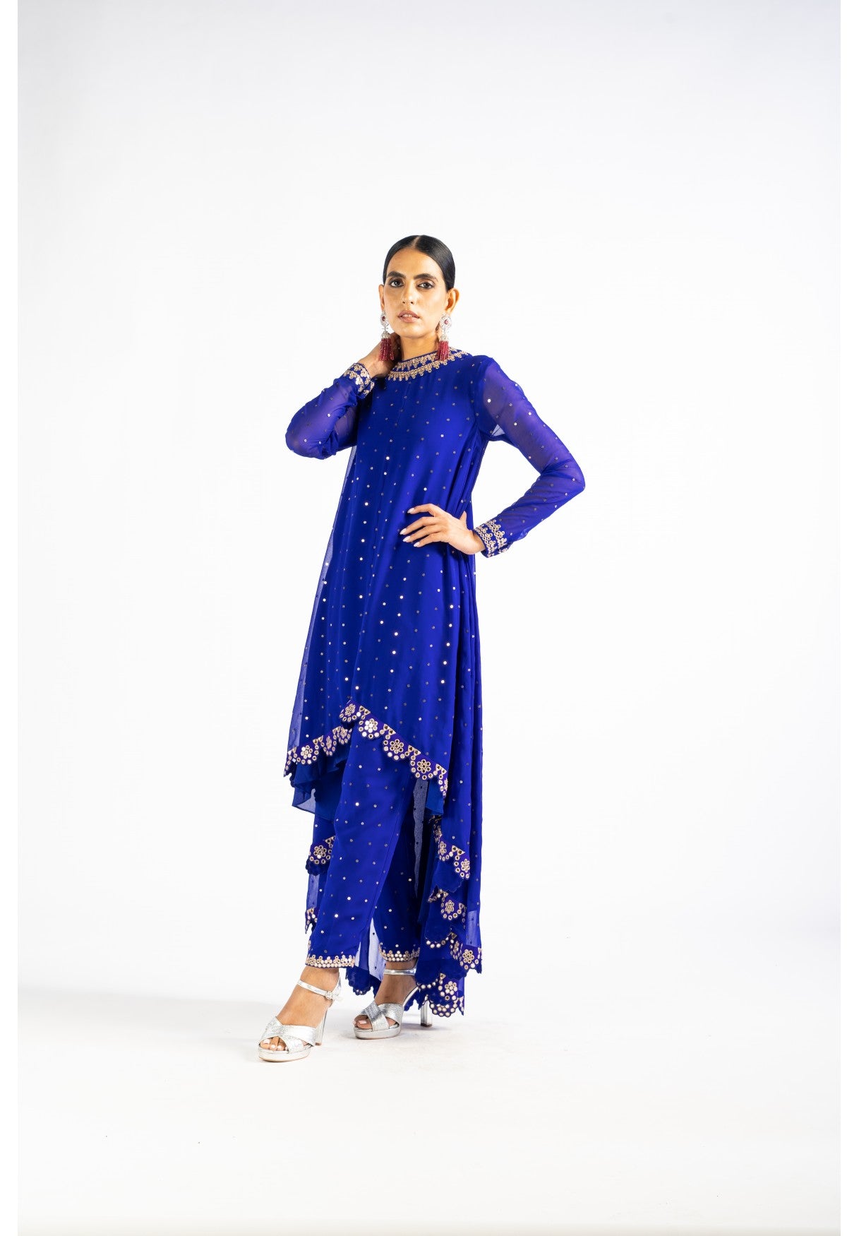 Royal Blue Pant Kurta Set