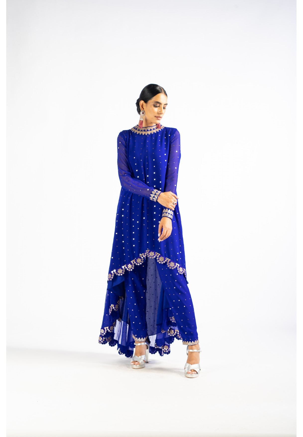 Royal Blue Pant Kurta Set