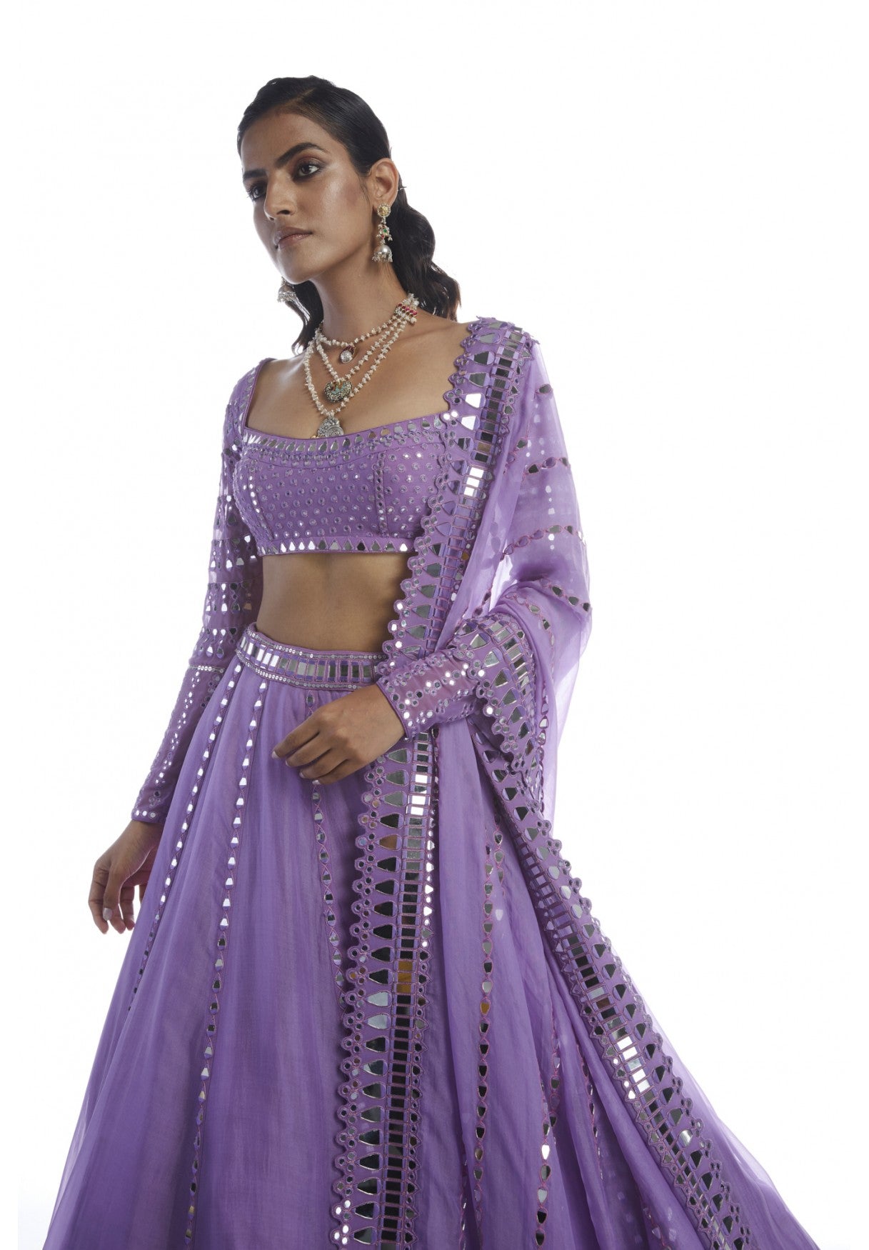 Catnip Purple Lehenga Set