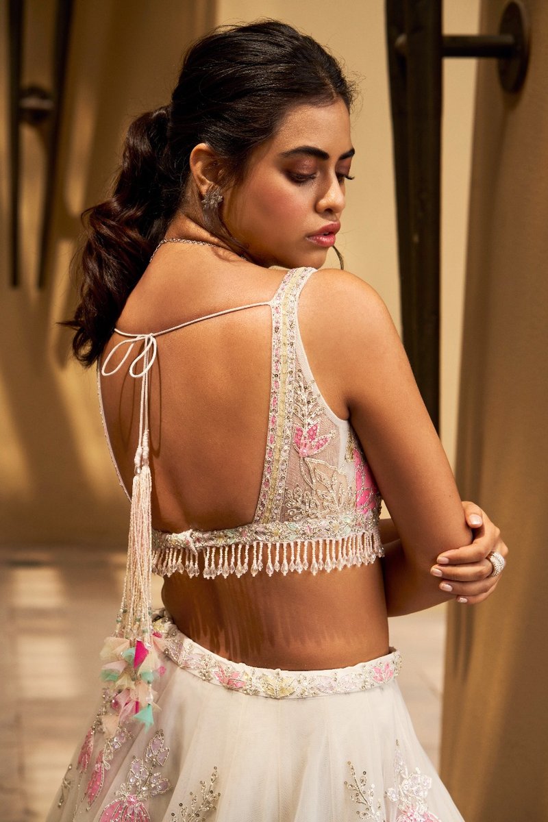 Light Pastel Floral Lehenga