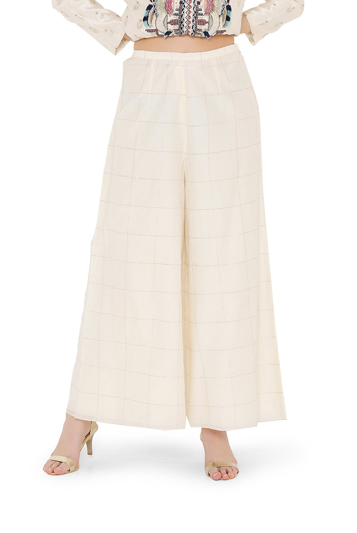 CREAM KURTA & PALAZZO SET