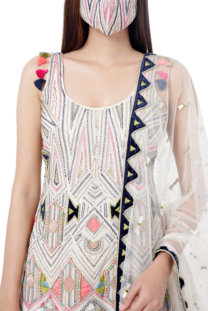 Fizza Sharara Pant Set