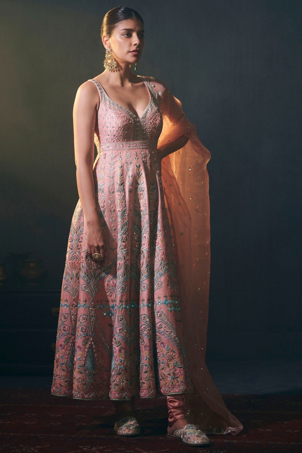 GHANIA KURTA SET – BLUSH