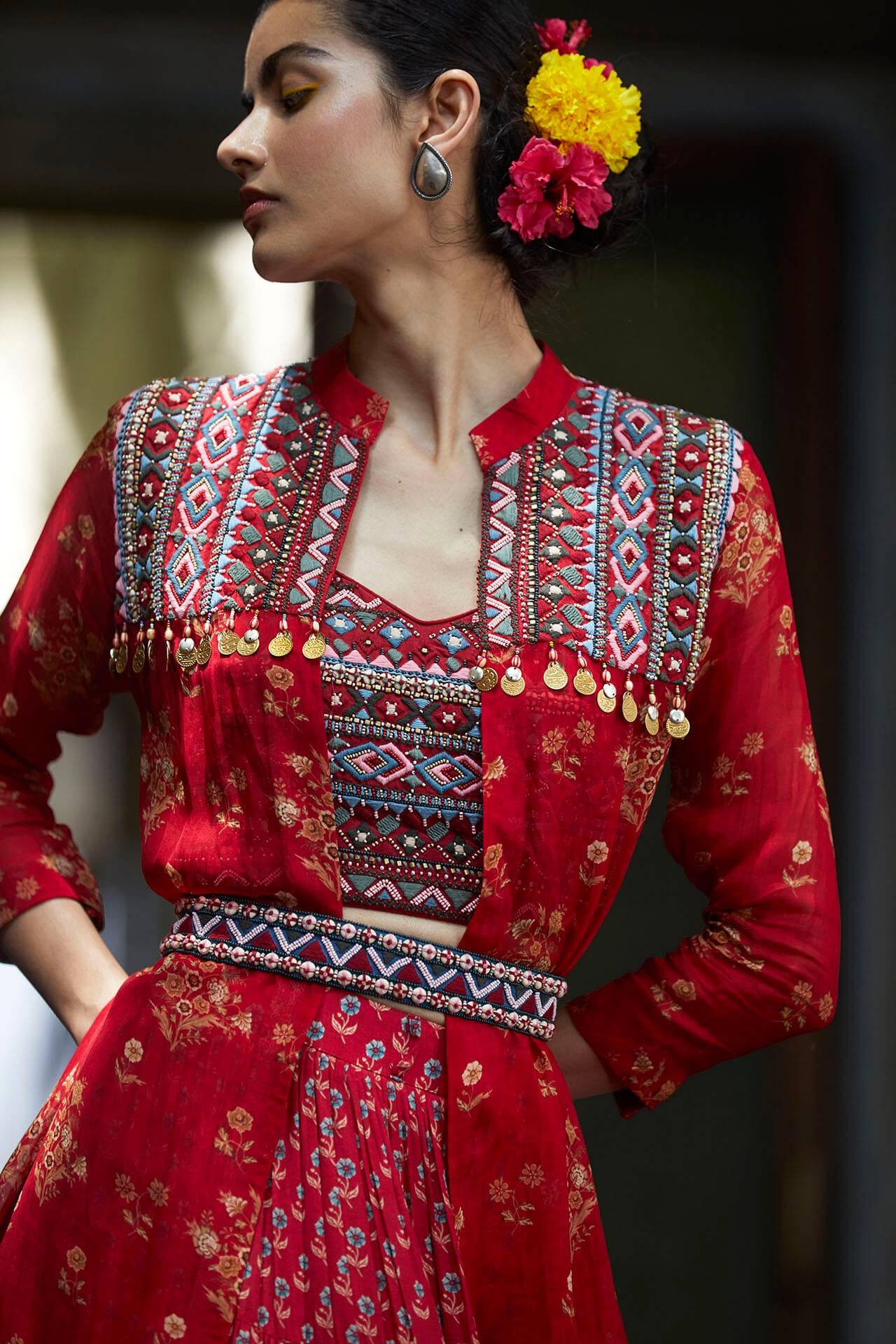 Rose Jacket Lehenga Set