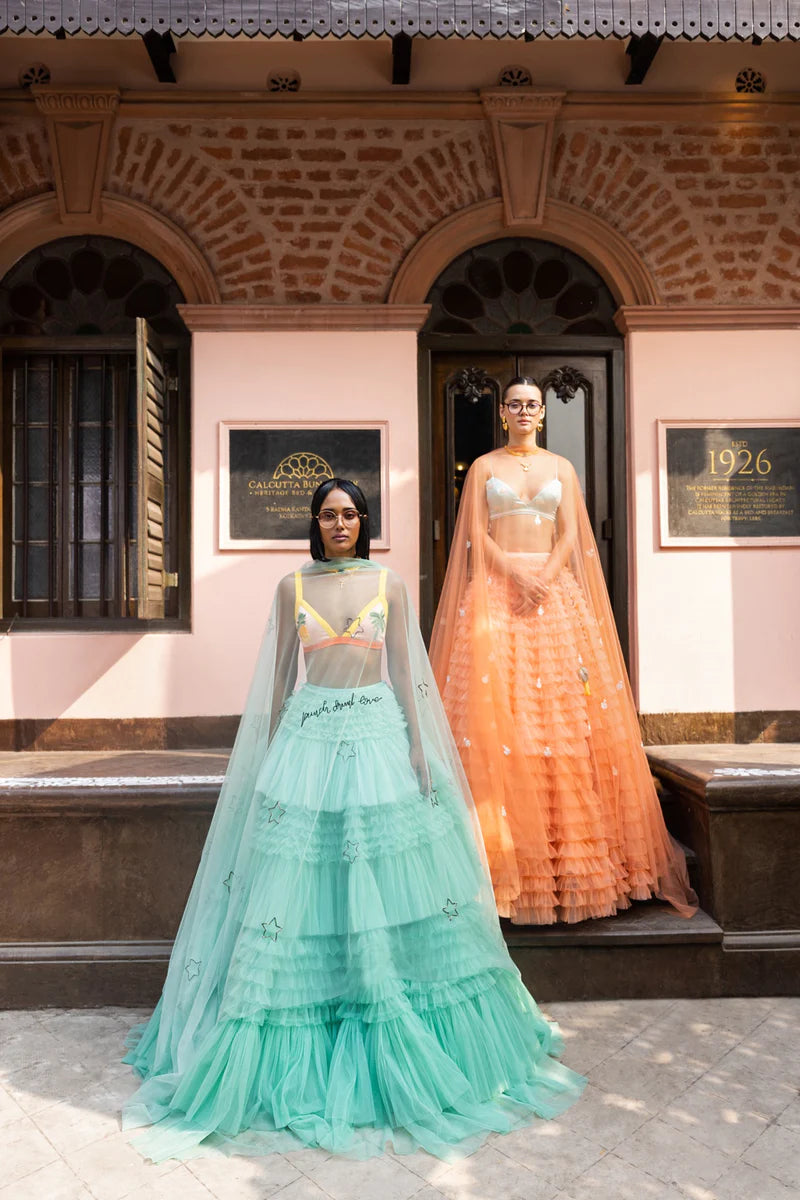 EXOTIC PINEAPPLE IN MEXICO LEHENGA