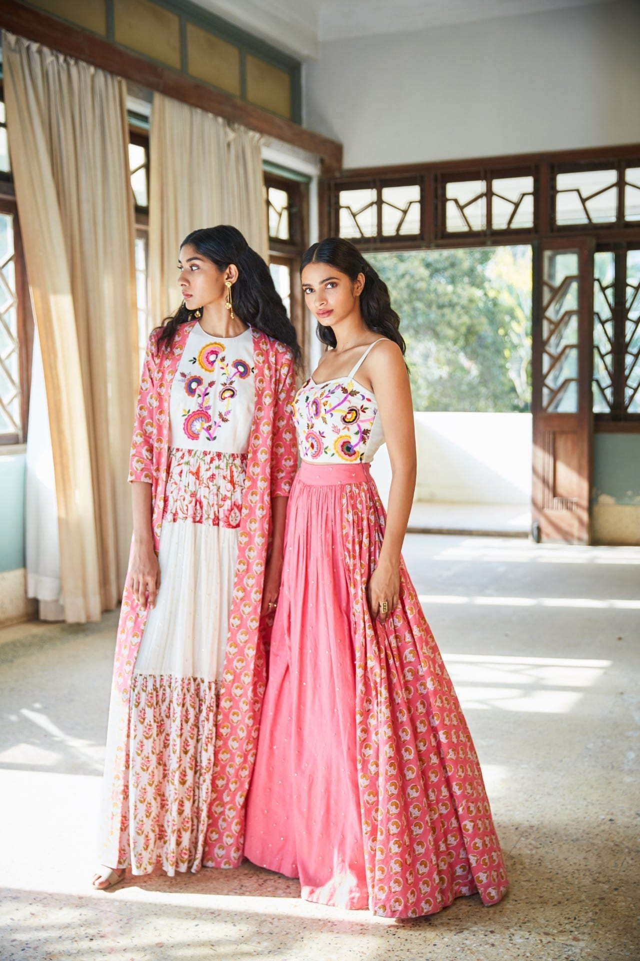 Pink & White Lehenga