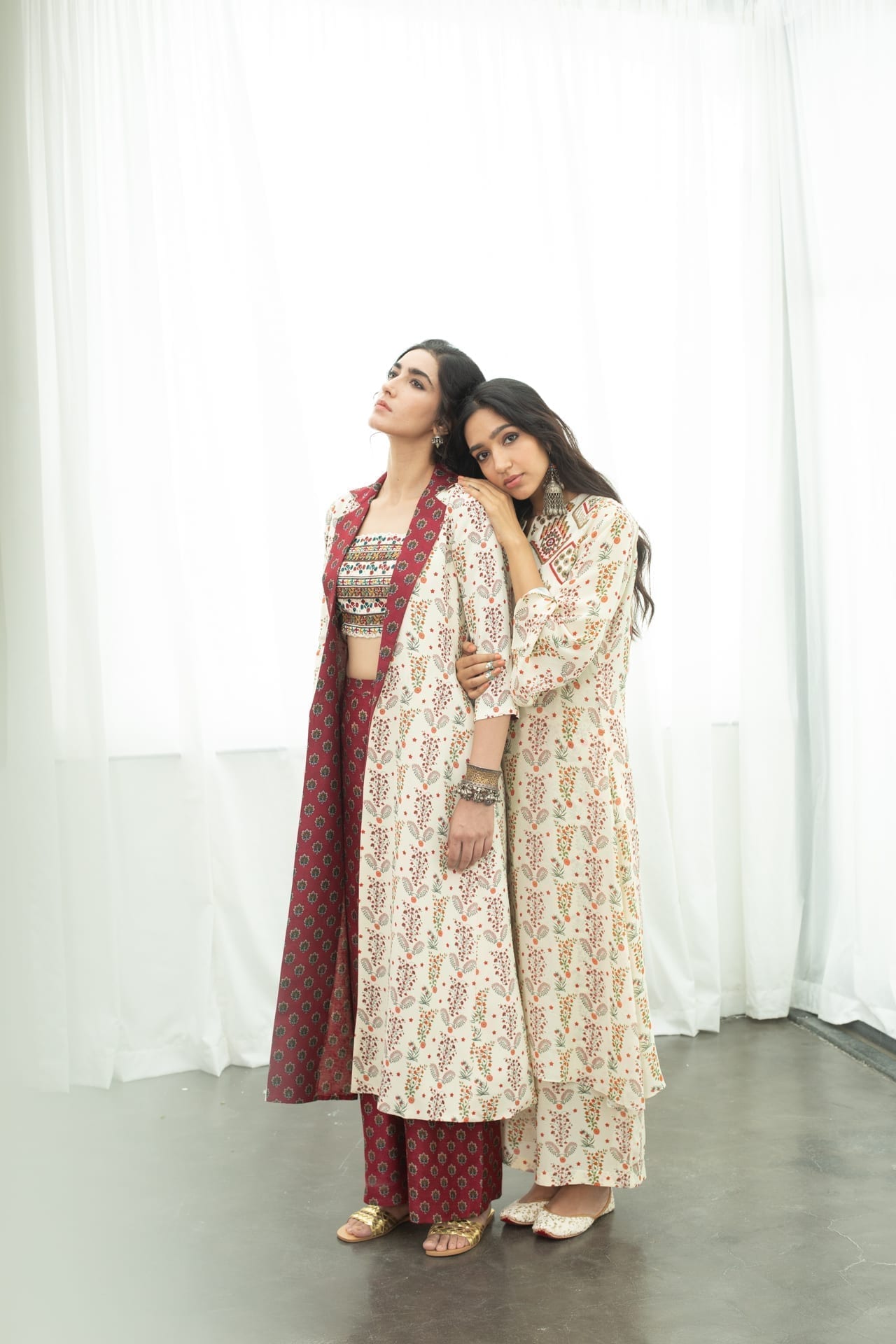 Off White Marigold Bustier – Cape & Pant Set