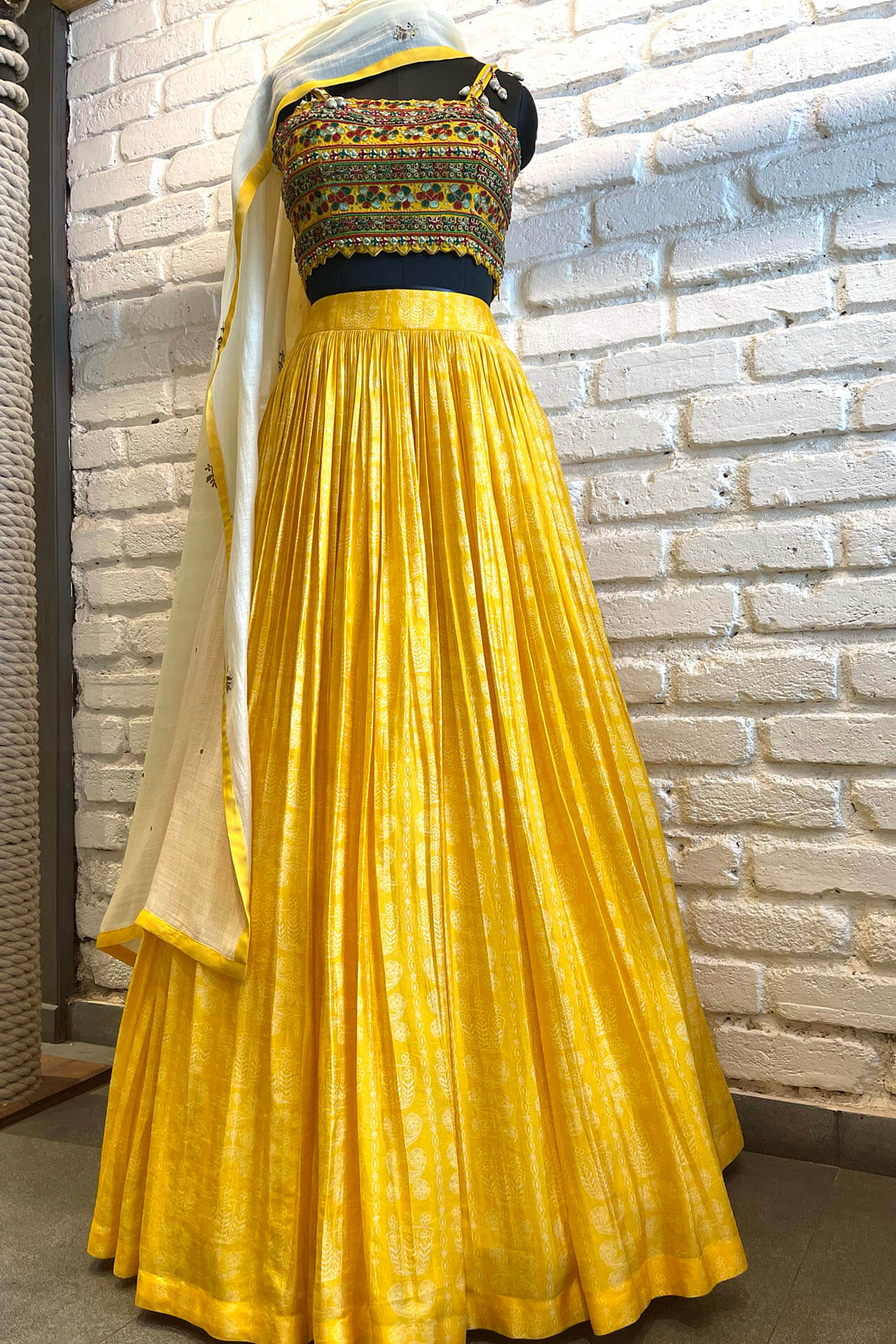 Fresh Yellow Lehenga set