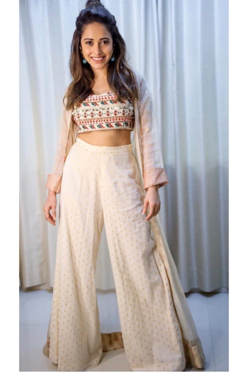 Navajo Croptop with a Sheer Cape