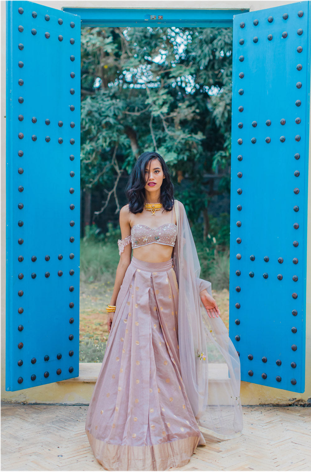 Lilacs and polka dots