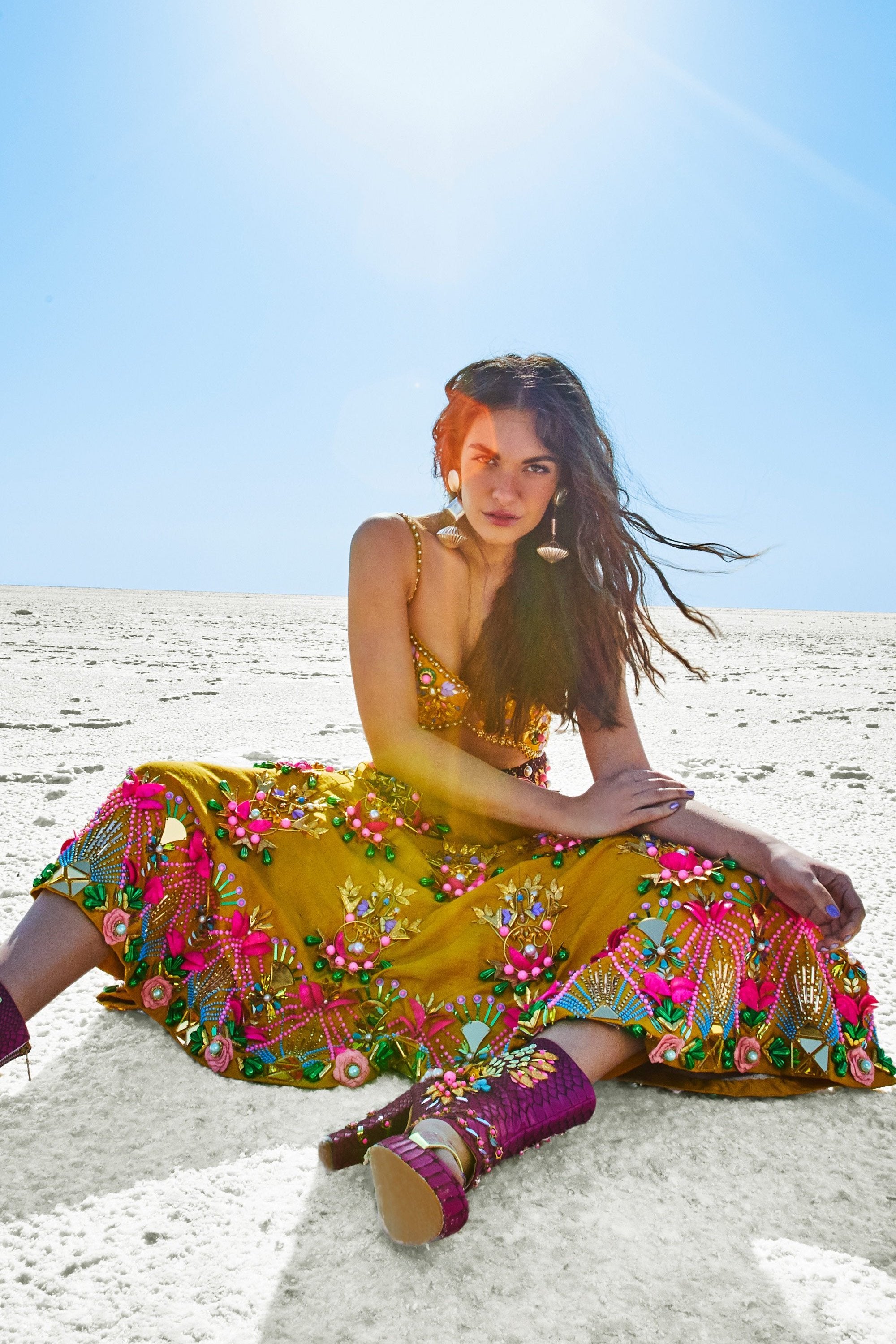 HEAD IN THE CLOUDS LEHENGA SET