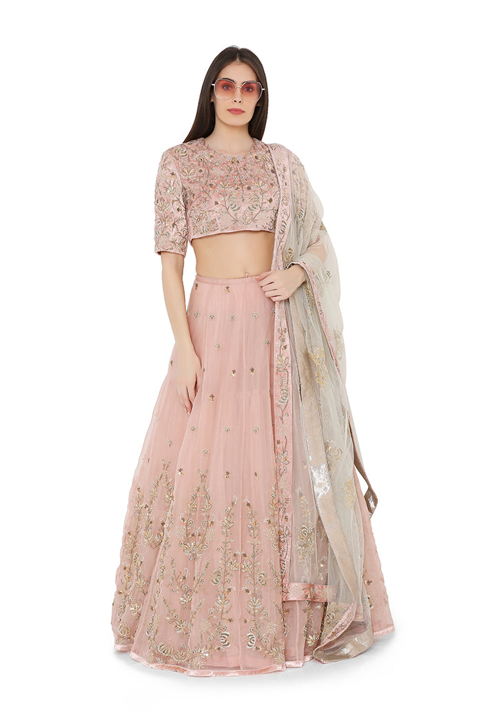 ROSE PINK LEHENGA PS-LH0041