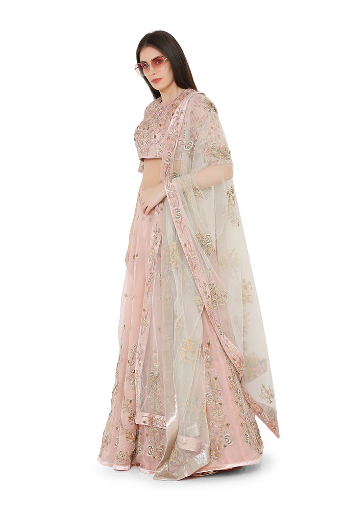 ROSE PINK LEHENGA PS-LH0041