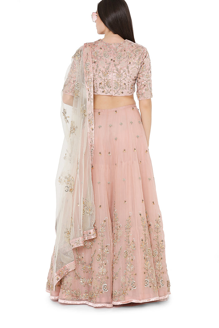 ROSE PINK LEHENGA PS-LH0041