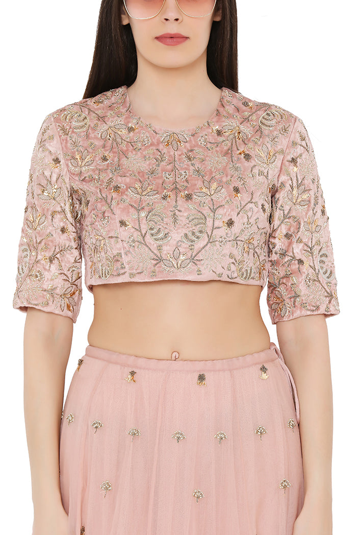 ROSE PINK LEHENGA PS-LH0041