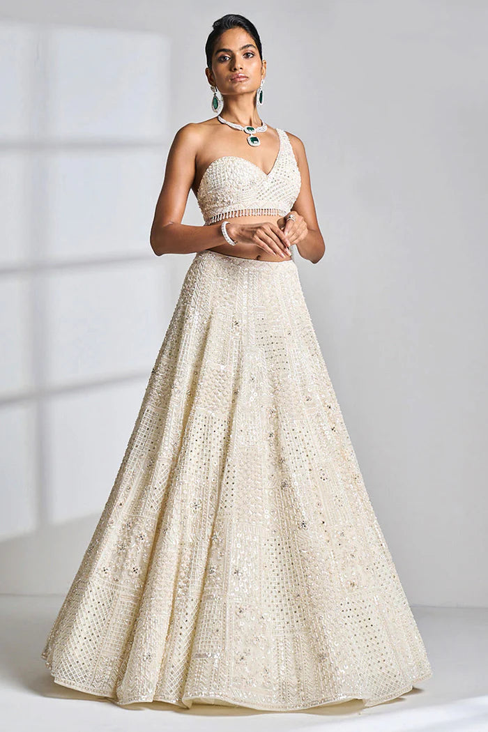Ivory Pearl Lehenga Set