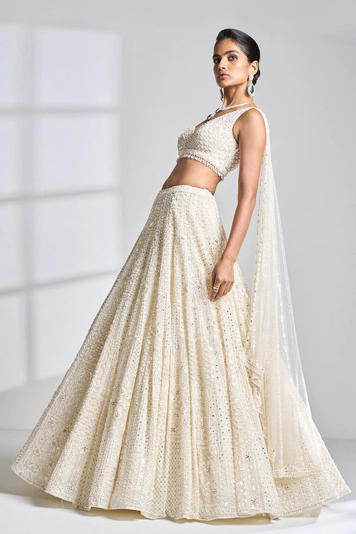 Ivory Pearl Lehenga Set